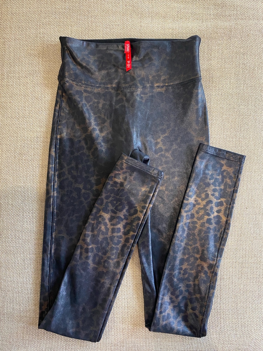 SPANX NWOT WMNS XS Cheetah Animal Print Shimmer Skinny Leggings Tights Sexy Y2K